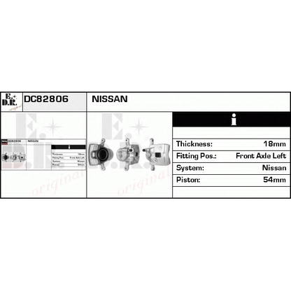 Photo Étrier de frein EDR DC82806