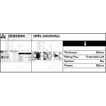 Photo Brake Caliper EDR DC82894