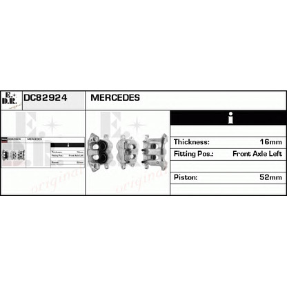 Zdjęcie Zacisk hamulca EDR DC82924