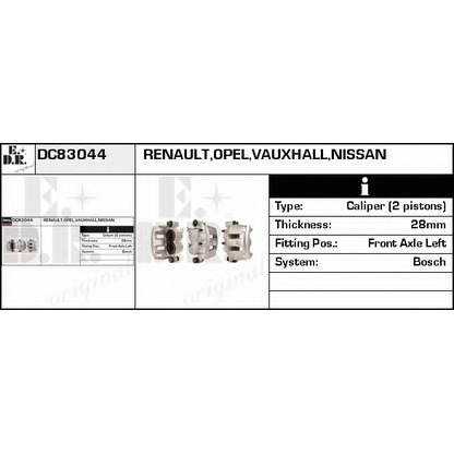 Zdjęcie Zacisk hamulca EDR DC83044