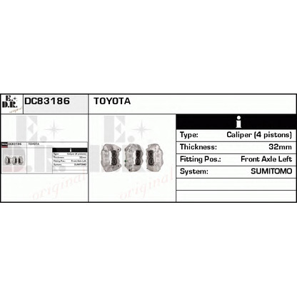 Zdjęcie Zacisk hamulca EDR DC83186