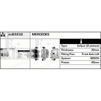 Zdjęcie Zacisk hamulca EDR DC83232