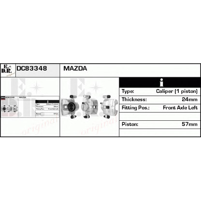 Zdjęcie Zacisk hamulca EDR DC83348