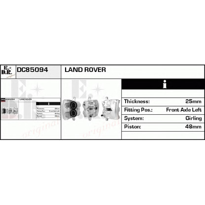 Photo Brake Caliper EDR DC85094