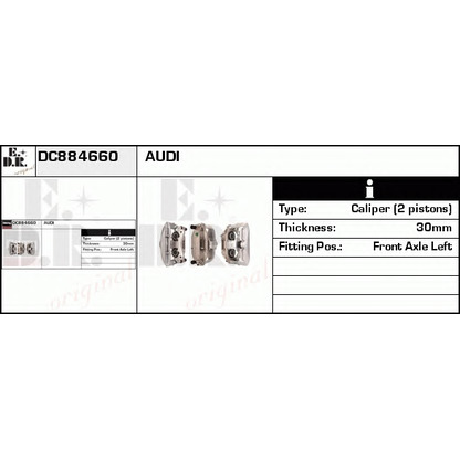 Photo Étrier de frein EDR DC884660