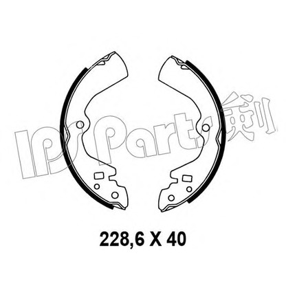 Foto Bremsbackensatz IPS Parts IBL4134