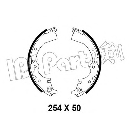 Photo Brake Shoe Set IPS Parts IBL4237