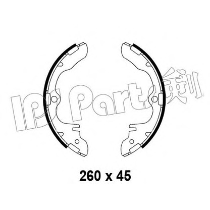 Photo Brake Shoe Set IPS Parts IBL4313