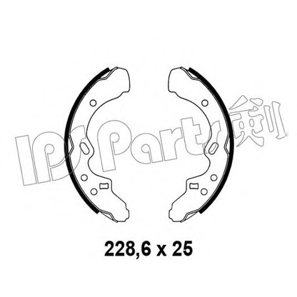 Фото Комплект тормозных колодок IPS Parts IBL4328