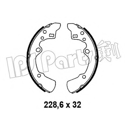 Фото Комплект тормозных колодок IPS Parts IBL4329