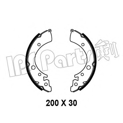 Фото Комплект тормозных колодок IPS Parts IBL4409