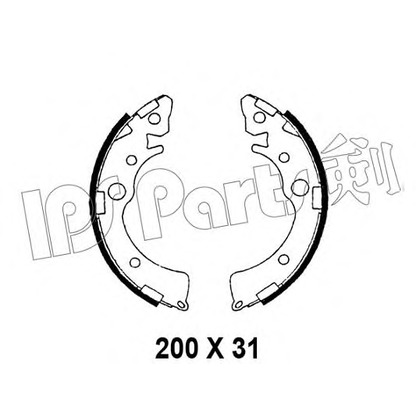 Фото Комплект тормозных колодок IPS Parts IBL4412