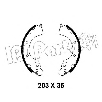 Foto Bremsbackensatz IPS Parts IBL4527