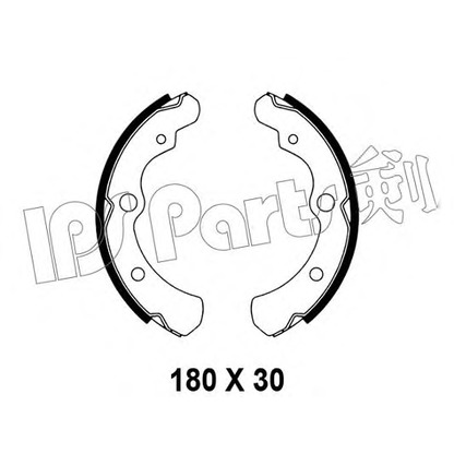 Фото Комплект тормозных колодок IPS Parts IBL4705