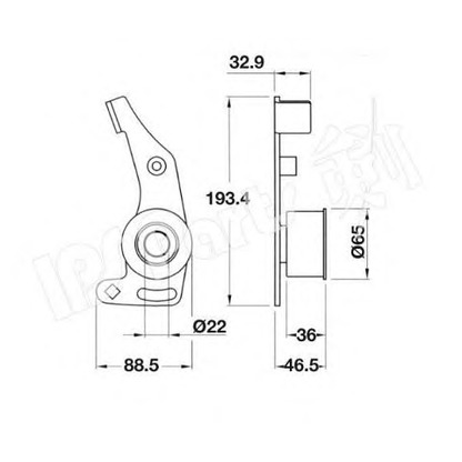 Zdjęcie Napinacz, pasek rozrządu IPS Parts ITB6003