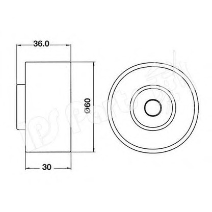 Foto Galoppino/Guidacinghia, Cinghia dentata IPS Parts ITB6201