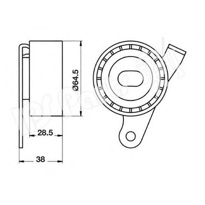 Foto Polea tensora, correa dentada IPS Parts ITB6210