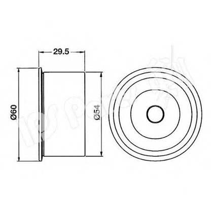 Фото Паразитный / Ведущий ролик, зубчатый ремень IPS Parts ITB6216