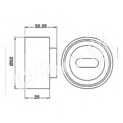 Photo Tensioner Pulley, timing belt IPS Parts ITB6300