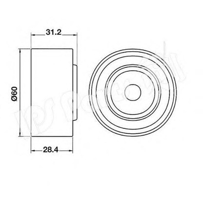 Фото Паразитный / Ведущий ролик, зубчатый ремень IPS Parts ITB6305