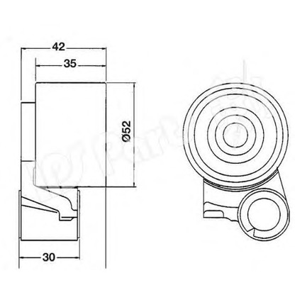 Photo Tensioner, timing belt IPS Parts ITB6309