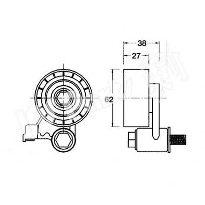 Foto Polea tensora, correa dentada IPS Parts ITB6329