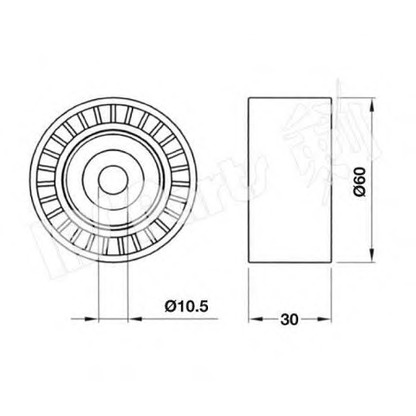 Foto Umlenk-/Führungsrolle, Zahnriemen IPS Parts ITB6334