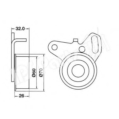 Foto Spannrolle, Zahnriemen IPS Parts ITB6504