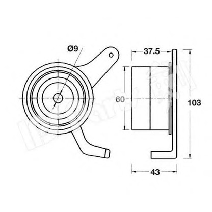 Foto Rullo tenditore, Cinghia dentata IPS Parts ITB6516