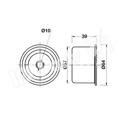 Photo Tensioner, timing belt IPS Parts ITB6521