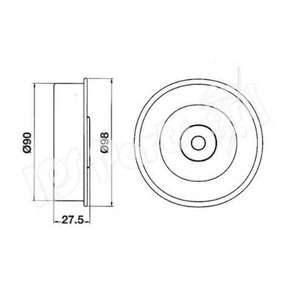 Foto Umlenk-/Führungsrolle, Keilrippenriemen IPS Parts ITB6523