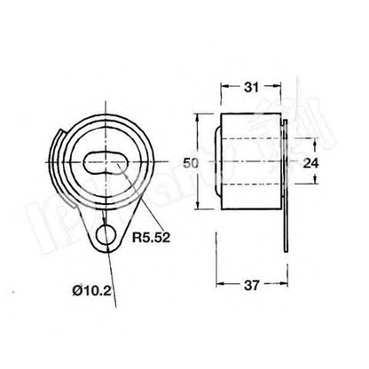 Photo Tensioner Pulley, timing belt IPS Parts ITB6525