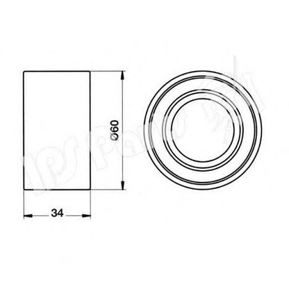 Photo Vibration Damper, timing belt IPS Parts ITB6709