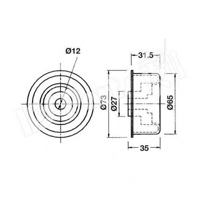 Foto Galoppino/Guidacinghia, Cinghia dentata IPS Parts ITB6912