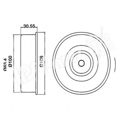 Foto Tensor de correa, correa dentada IPS Parts ITB6H16