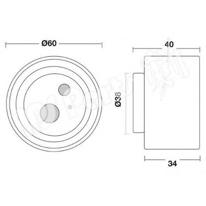 Foto Rullo tenditore, Cinghia dentata IPS Parts ITB6K09