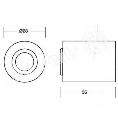 Foto Umlenk-/Führungsrolle, Zahnriemen IPS Parts ITB6K26