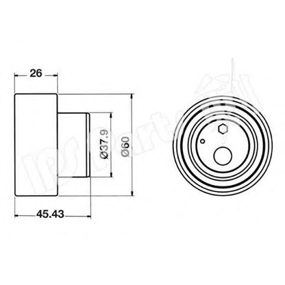 Foto Rullo tenditore, Cinghia dentata IPS Parts ITB6K34