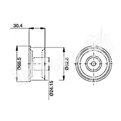 Zdjęcie Rolka kierunkowa / prowadząca, pasek rozrządu IPS Parts ITB6W06