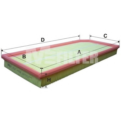 Фото Воздушный фильтр MFILTER K750