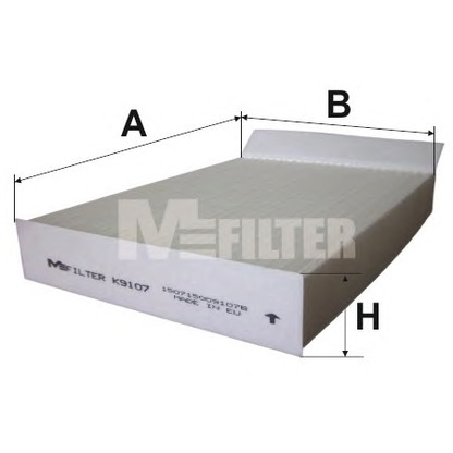 Photo Filtre, air de l'habitacle MFILTER K9107