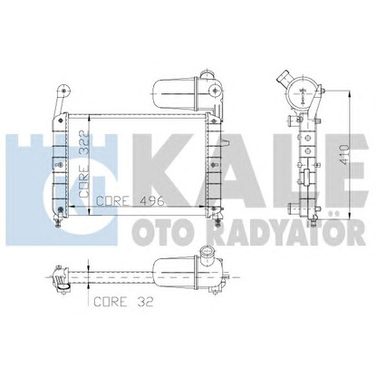 Foto Radiatore, Raffreddamento motore KALE OTO RADYATÖR 101500
