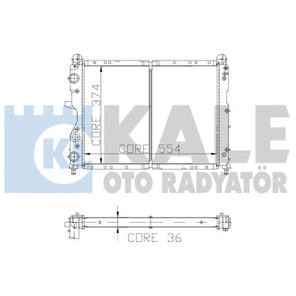 Foto Radiador, refrigeración del motor KALE OTO RADYATÖR 102000