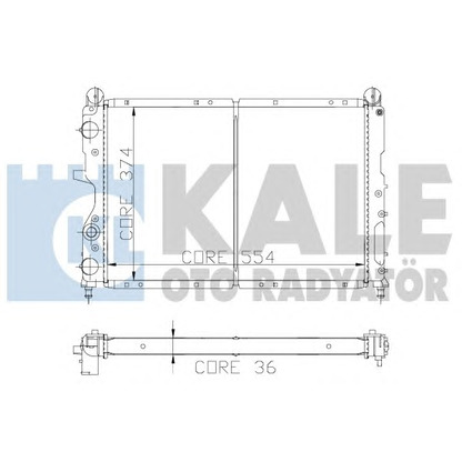 Photo Radiator, engine cooling KALE OTO RADYATÖR 102100