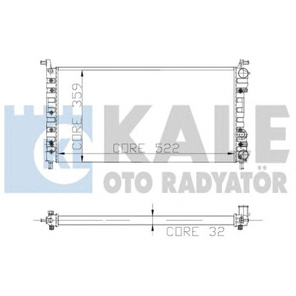 Foto Radiador, refrigeración del motor KALE OTO RADYATÖR 102400