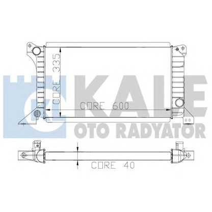 Photo Radiator, engine cooling KALE OTO RADYATÖR 103100