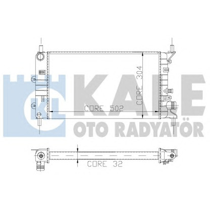 Photo Radiateur, refroidissement du moteur KALE OTO RADYATÖR 103200