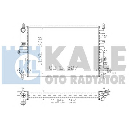 Photo Radiateur, refroidissement du moteur KALE OTO RADYATÖR 103400