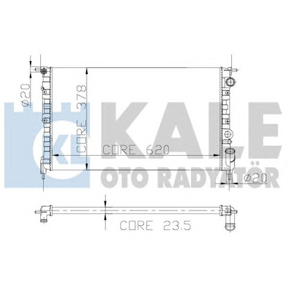 Photo Radiator, engine cooling KALE OTO RADYATÖR 108200