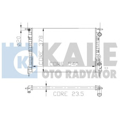 Foto Radiatore, Raffreddamento motore KALE OTO RADYATÖR 108300